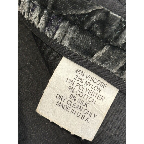 Shamask NWOT Silk Velvet Brocade Metallic Evening Lux Jacket Eskandar 3 XL 16 18 - Picture 6 of 8